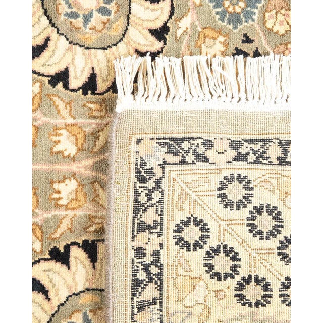 2000 - 2009 Mogul, One-of-a-Kind Hand-Knotted Area Rug in Light Gray, 3' 1" x 14' 7" For Sale - Image 5 of 8