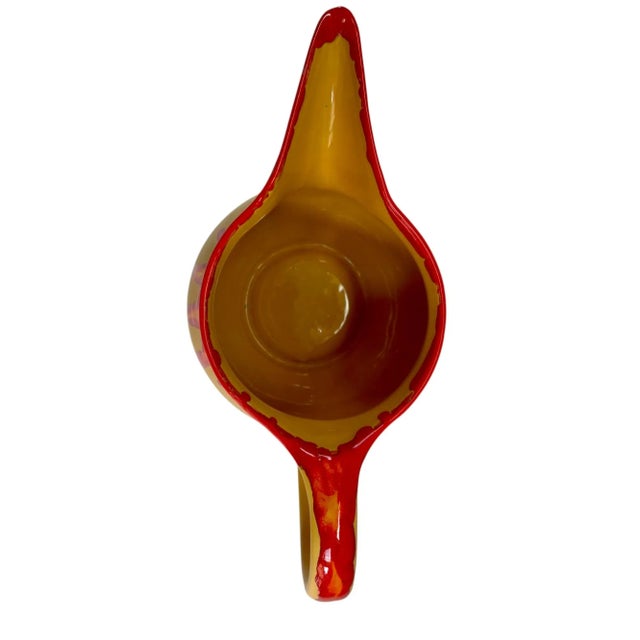 1950s Midcentury Italian Drip Glaze Ceramic Pitcher For Sale - Image 13 of 14