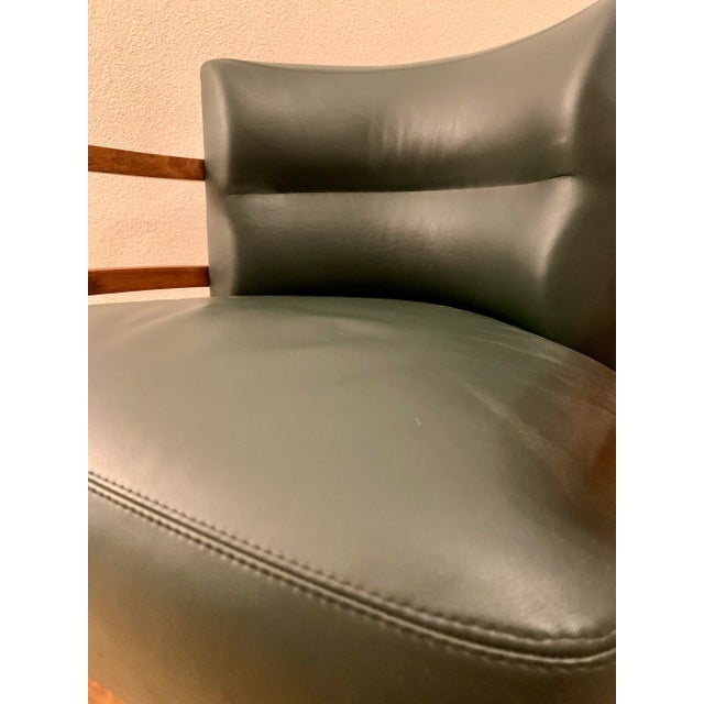 Art Deco Leather Chair in the style of Eugene Schoen, 1920s For Sale - Image 12 of 15