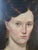 Antique 19th Century American Folk Art Oil Painting Portrait of a Woman in Black For Sale - Image 4 of 17