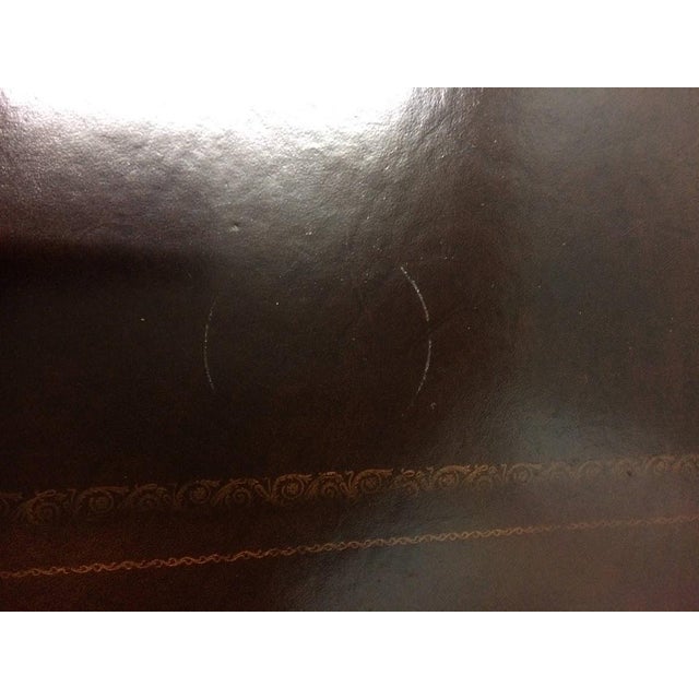 Vintage Executive Desk, Leather Top Desk, Century Furniture For Sale - Image 9 of 11
