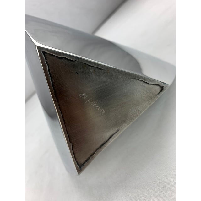 Polished Chrome Plated Steel "Biomorphic" Vases- Set of 2 For Sale - Image 11 of 11