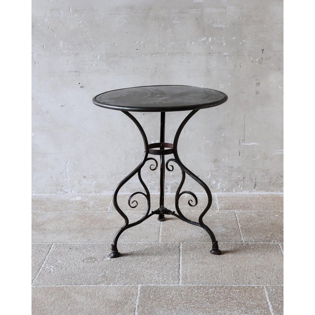 French antique Arras bistro table dating from the late 19th or early 20th century, manufactured by Usine St. Sauveur...