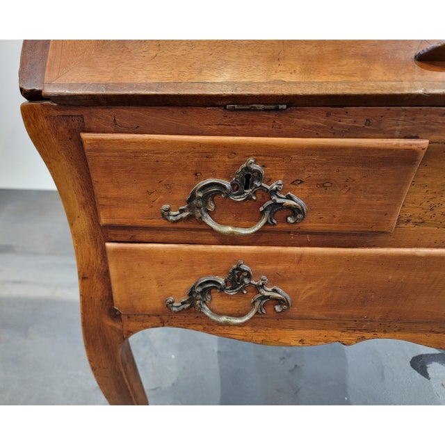 French Country Louis XV Style Country French Slant Front Desk Circa. 1800 For Sale - Image 3 of 18