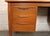 Wood Vintage Mid-Century Modern Six Drawer Teak Writers Desk For Sale - Image 7 of 18