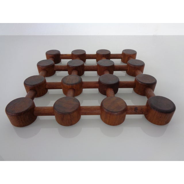 Vintage Danish Teak Coaster by Nissen, 1960s, Set of 3 For Sale - Image 12 of 18