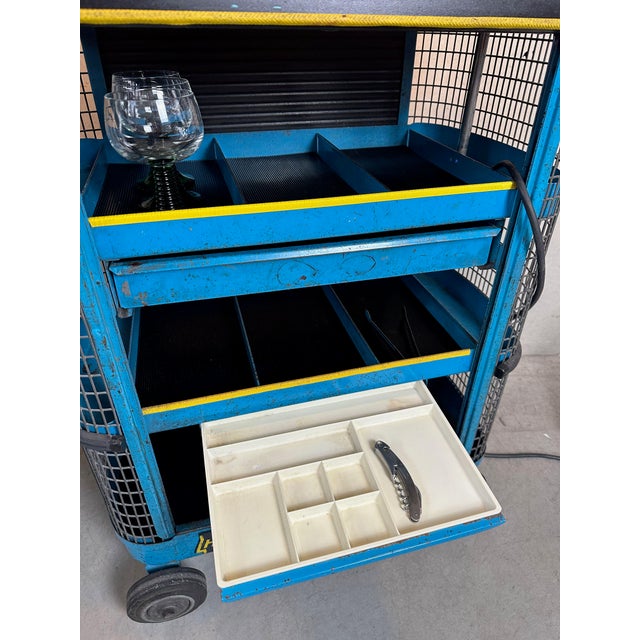 Industrial Vintage Industrial Trolley in Metal, 1960s For Sale - Image 3 of 18