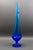 Fenton Valenicia Large MCM Vintage Blue Art Glass Swung Footed Vase 23 1/8" For Sale In Miami - Image 6 of 8