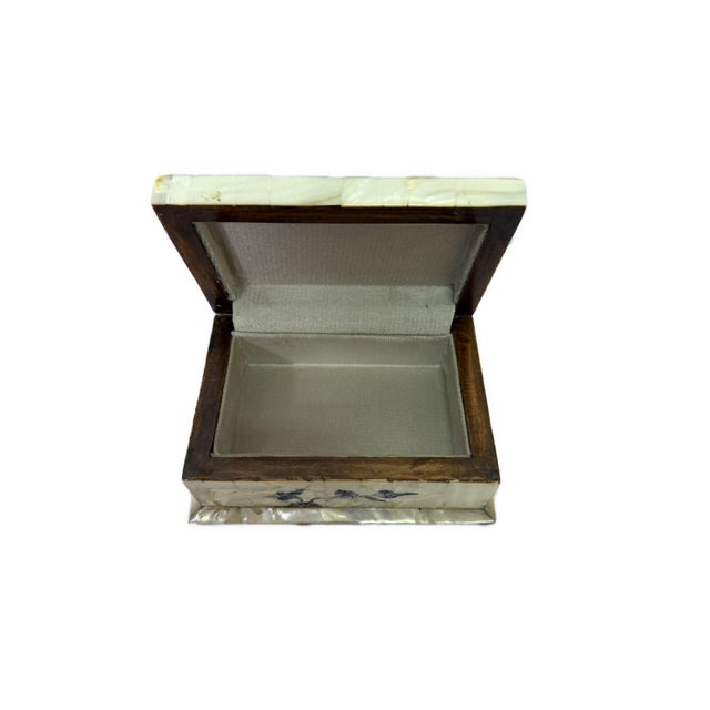 Handmade Mother of Pearl Jewelry Box – Egyptian Inlay Decor For Sale - Image 6 of 9