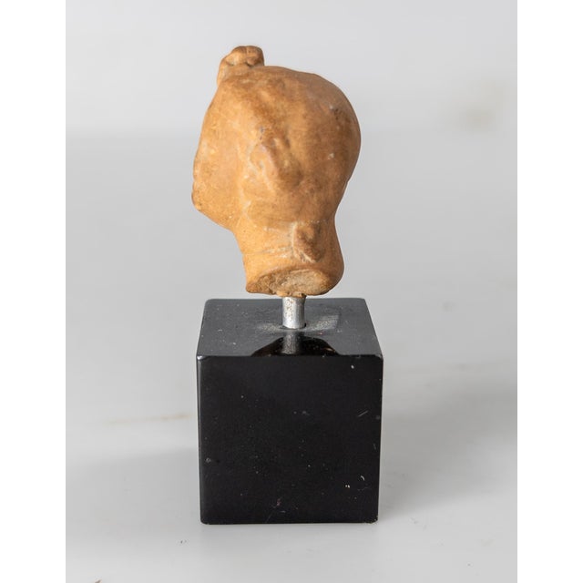 Ancient Greek Hellenistic or Roman Terrracotta Pottery Fragment of a Goddess For Sale In New York - Image 6 of 7