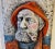 This heavy hand-colored wall relief in cast plaster uses masculinity, it depicts a dutch seaman/captain called Dorus...