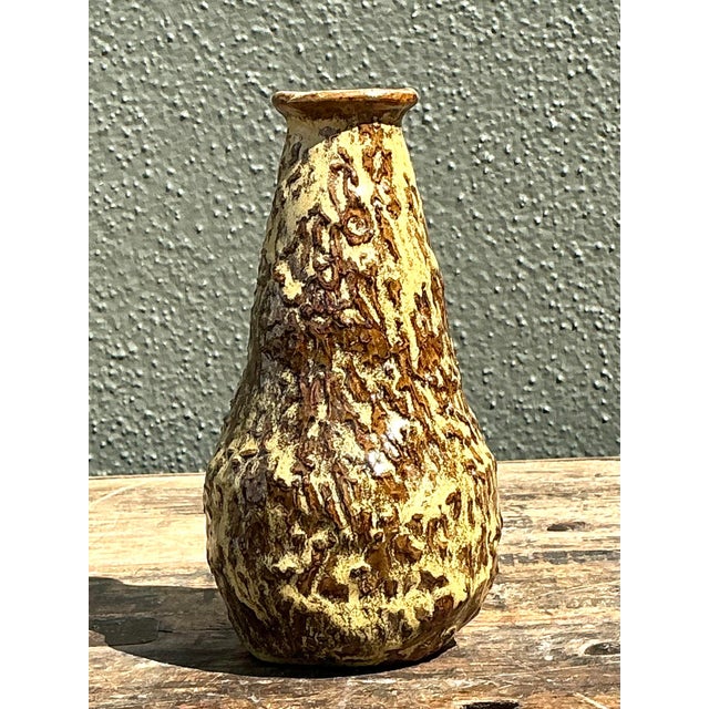 Mid-Century Modern Vintage Original Drip Glaze Vase For Sale - Image 3 of 12