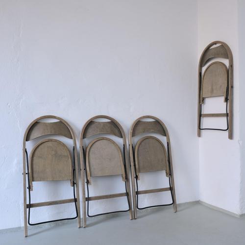 Wood Vintage Swedish Folding Chairs by Uno Åhrén for Gemla, 1930s, Set of 4 For Sale - Image 7 of 14