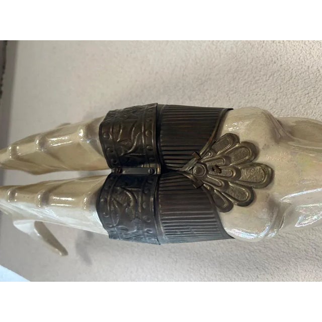 1930s Art Deco Capricorn Wall Lamp, 1930s For Sale - Image 5 of 8