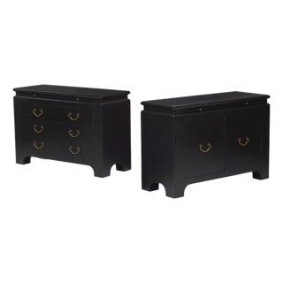 Harrison Van-Horn, Commodes, Lacquered Wood, Brass, Usa, 1980s For Sale