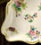 Beautiful Herend Queen Victoria Triangle Dish, 2" deep. Dish has a butterfly and floral pattern on a white background with...