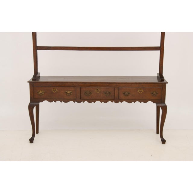 Traditional Welsh Oak Dresser With Cabriole Legs, 19th Century For Sale - Image 3 of 11