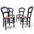 Napoleon III chairs 19th Century Height 90Width 42Depth 42Seat height 47 cm