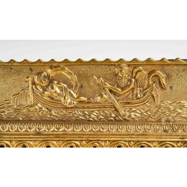 19th Century Inkwell in Bronze and Glass For Sale - Image 9 of 11