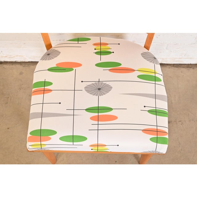 Brown Heywood Wakefield Mid-Century Modern Solid Maple Dining Chairs, Set of Six For Sale - Image 8 of 12
