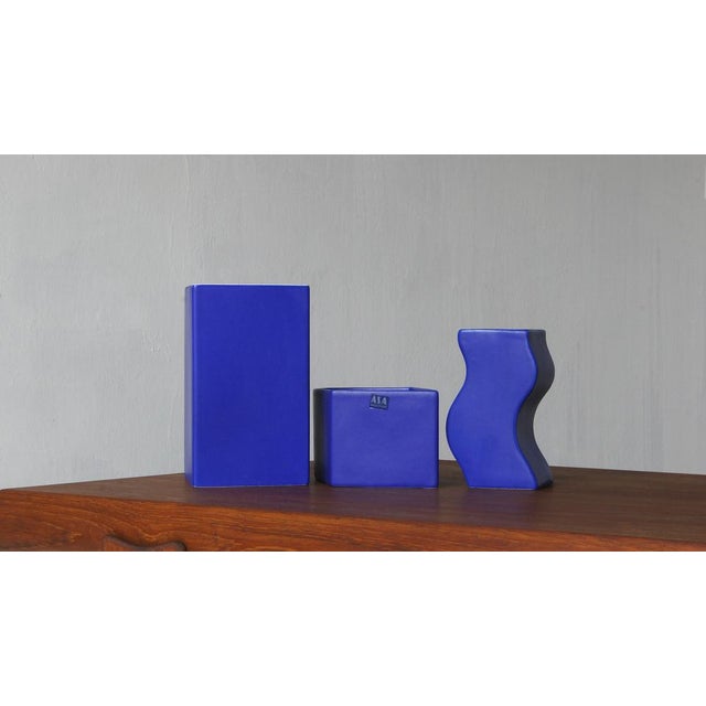 Sculptural set of ceramic vases from ASA Selection Germany 1980s. Great shape and bold color. The combination of...