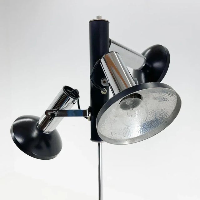 1960s Chrome 3 -pot Floor Lamp, Italy, 1960s For Sale - Image 5 of 13