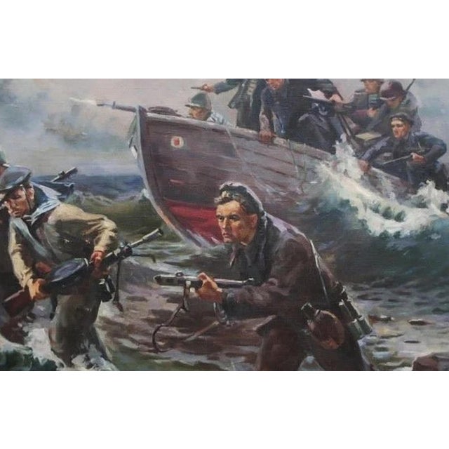 Soviet Marines Oil Painting, Ukrainian Artist, 1970s 113-173 For Sale - Image 6 of 6