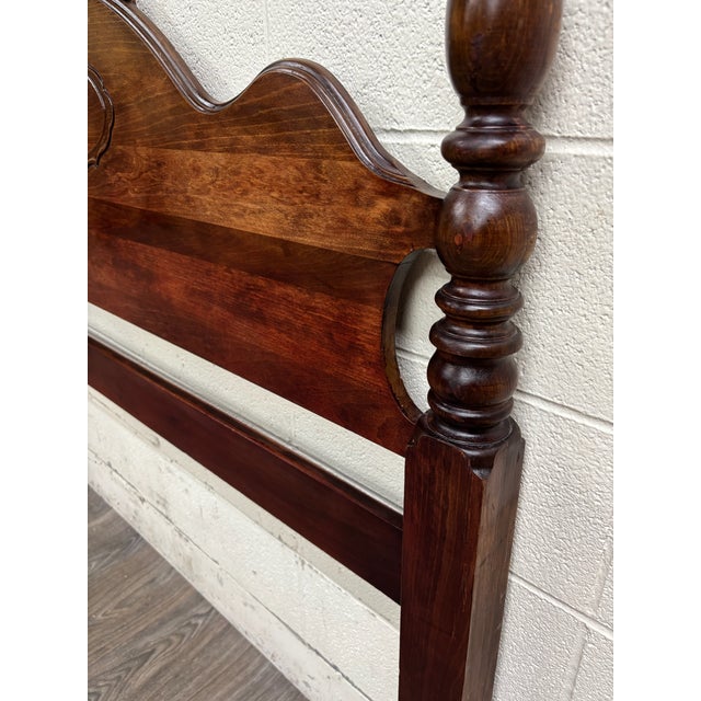 Vintage Full Size Traditional Poster Headboard For Sale - Image 10 of 11