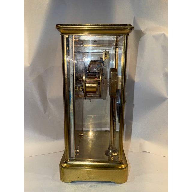 19th Century French Japonisme Crystal Regulator Mantel Clock, Aesthetic Movement For Sale In Los Angeles - Image 6 of 12