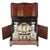 Wood Vintage Napoleon III French Liquor Bar in Burl Veneer Box from Maison Tahan, Set of 18 For Sale - Image 7 of 9