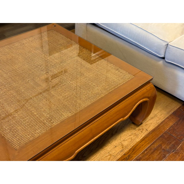 1980s Late 20th Century Ming Style Teak Wood Coffee Table For Sale - Image 5 of 12