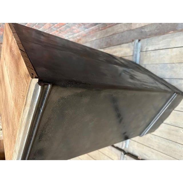 Vintage Safe Cabinet, 1950s For Sale - Image 12 of 13