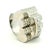 Art Deco Platinum Old European Cut Diamond Ring, 3 Carats Total, Circa 1930 For Sale - Image 11 of 14