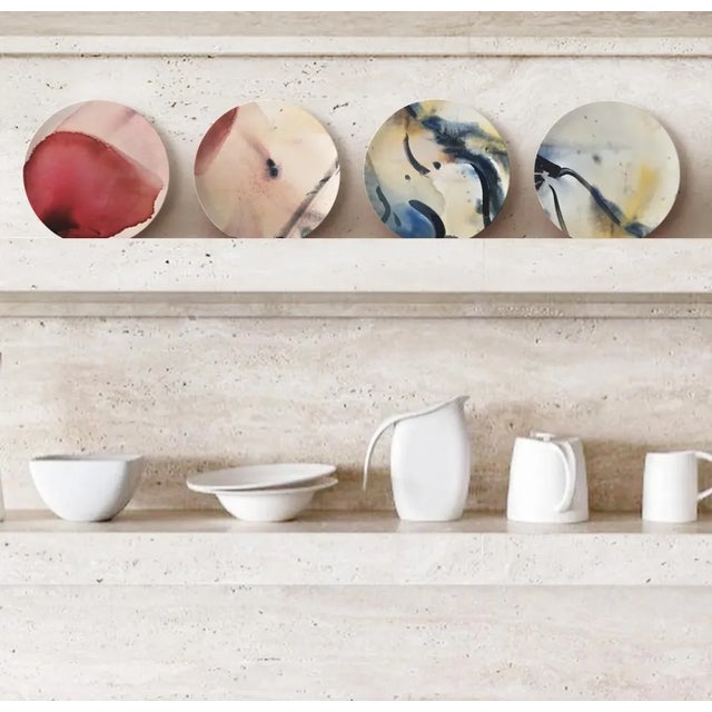 Limited Edition "Riding the Current" Fine Bone China Plate No. 1 by Fanyu Lin For Sale - Image 4 of 4