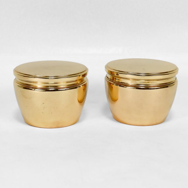 Metal Pair of Tiffany & Co. Gilt Sterling Silver Boxes, No. 21618 For Sale - Image 7 of 17
