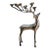 Large Vintage Silver-Tone Stag Deer 10-Light Antler Candelabra For Sale