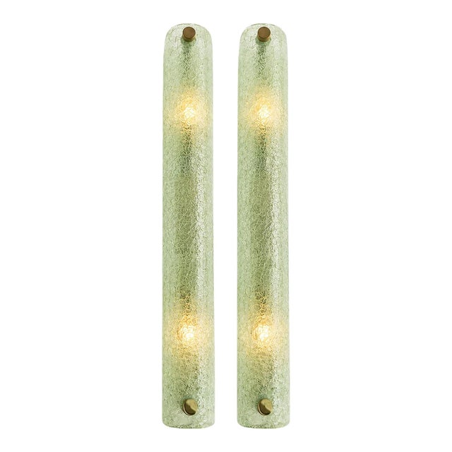 Green Graniglia Canalina Murano Glass Wall Sconces by Simoeng for Simoeng, Set of 2 For Sale - Image 4 of 7