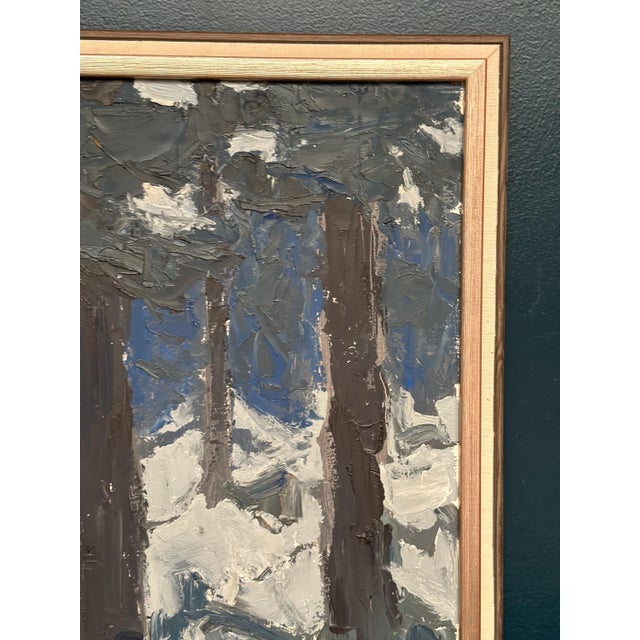 Svän Grandin, Three Trees, 1960s, Oil on Panel, Framed For Sale - Image 12 of 16