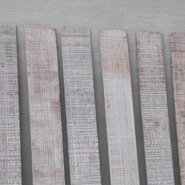 Wood Decorative Wall Panels from Stone Cutters, Set of 10 For Sale - Image 7 of 12