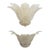 Murano Glass "Tronchi" Wall Sconces -lot of 4 wall sconces - Rare trasparent and gold Color gold 24k metal frame 2 x E14...