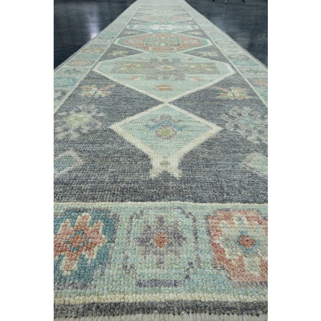 Early 21st Century Turkish Oushak Runner Rug 2'11" x 20'3" #17368 For Sale - Image 5 of 8