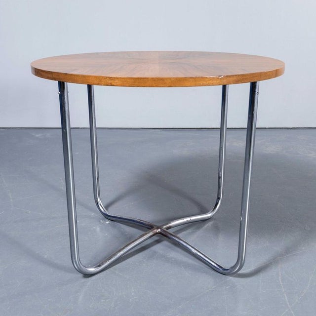 1970's Classic Mid Century Round Small Side Table - Czech Production. Good looking and well proportioned side table with a...
