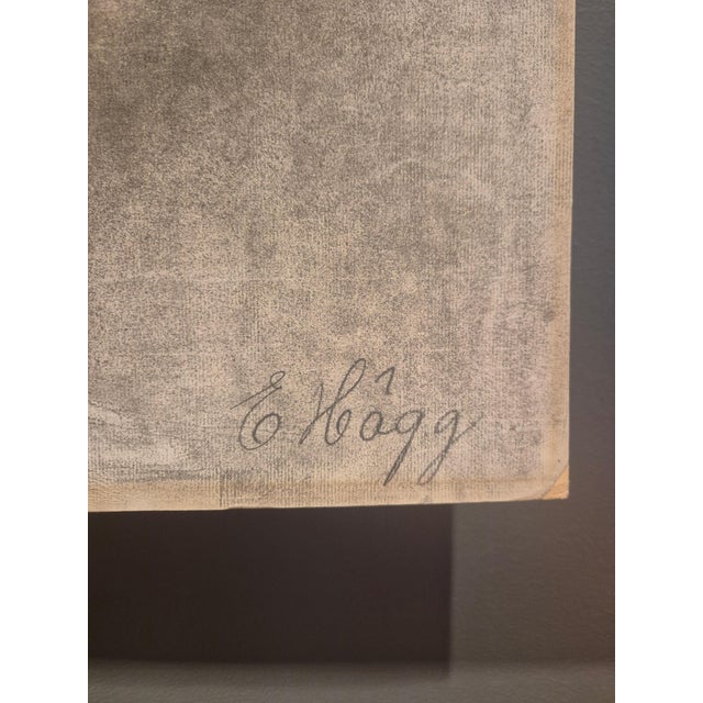 Charcoal Ellen Hägg, Nude Study Sketch, 1894, Drawing in Charcoal For Sale - Image 8 of 9