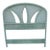 1990s Wicker Twin Headboard Green Color Paint Coastal Style For Sale