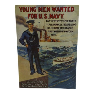 Vintage United States Navy Poster For Sale