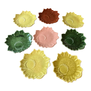 1940s Steubenville Woodfield Collection Leaf Plate Variety-Set of 8