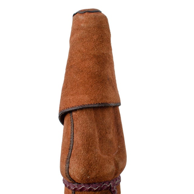 Vintage Leather Monk Decanter, 20th Century For Sale - Image 4 of 8