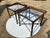 Vintage Attributed to Matiland Smith Nail Head Leather and Glass End Side Tables À Pair For Sale - Image 16 of 18