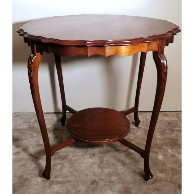 English 1920s Chippendale Style English Wood Coffee Table For Sale - Image 3 of 13