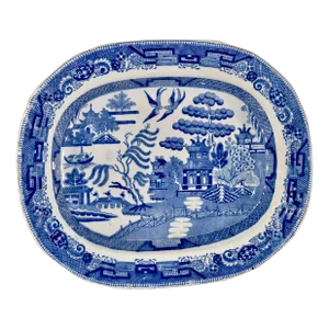 19th Century "Blue Willow" Platter